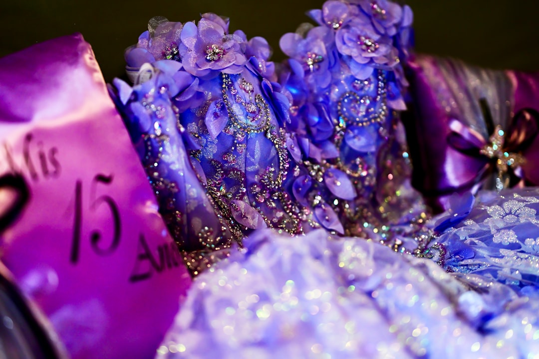 Photo purple dress